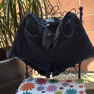 Abercrombie & Fitch Mom short in denim